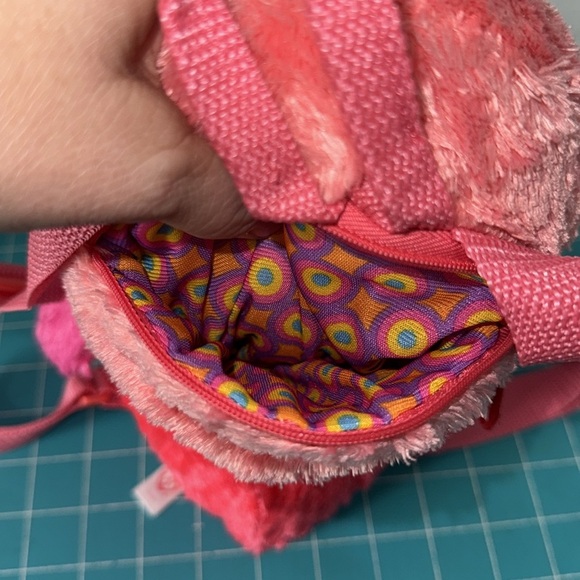 TY Gilda The Pink Flamingo Plush Backpack 10” Fun Trendy Bright Sparkly Eyes - Picture 6 of 7